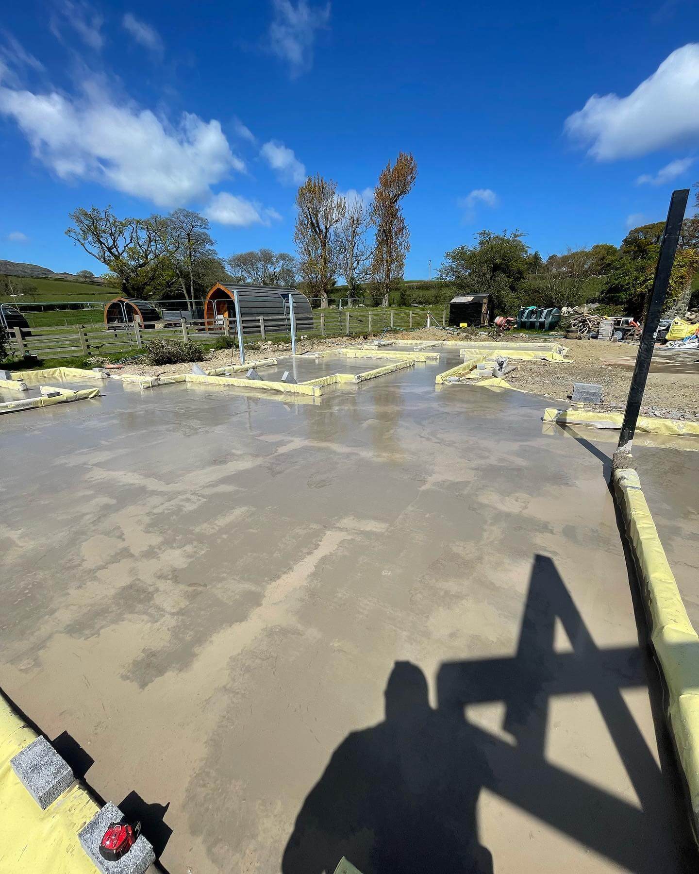 Foundation concrete pour