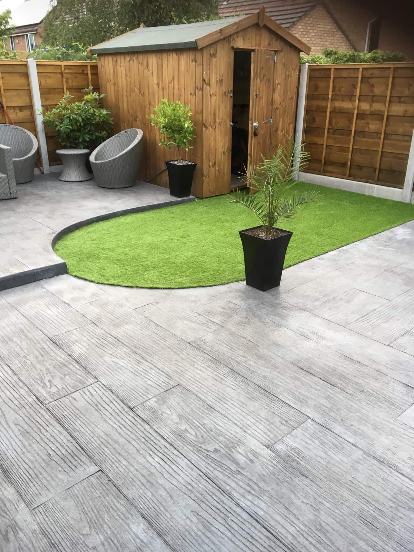 Rear access concrete pumping